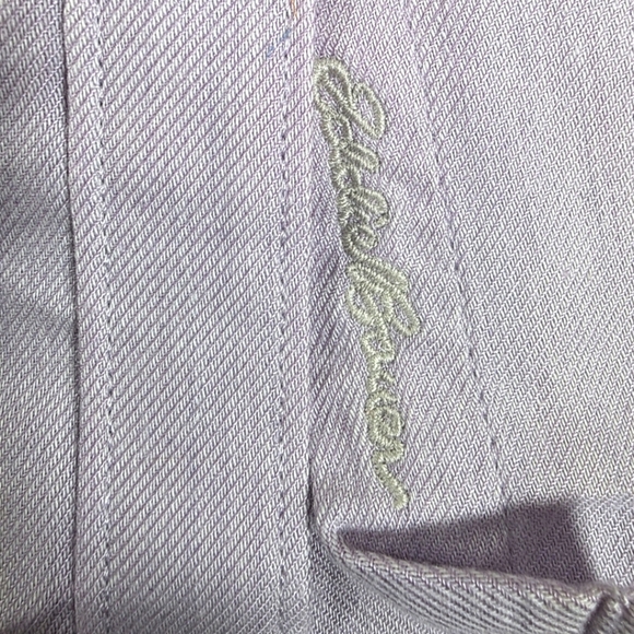 Eddie Bauer Lavender Button Down Shirt - Picture 4 of 7